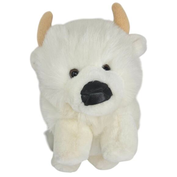 Giant Star Vintage White Buffalo Zoo Rare 1998 Stuffed Animal Plush Toy 11" - Picture 1 of 7